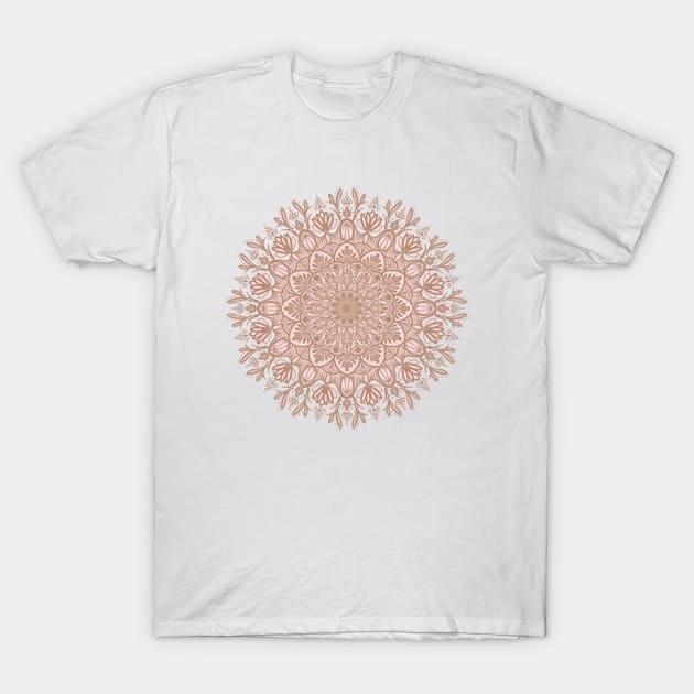 BEIGE MANDALA T-Shirt by artbysavi